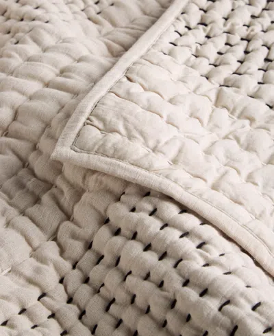 Oake Pick Stitch 3-pc. Coverlet Set, Full/queen, Exclusively At Macy's In Multi