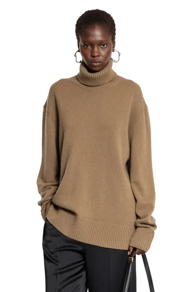 Totême Toteme Pre Pashmere Turtle Neck Jumper In Brown