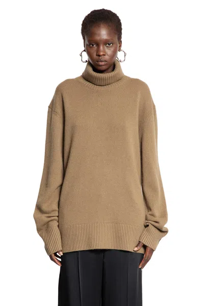 Totême Toteme Pre Pashmere Turtle Neck Jumper In Brown