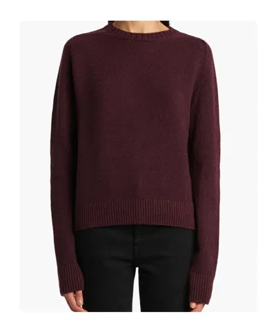 Khaite Nera Cashmere Knit Sweater In Burgundy