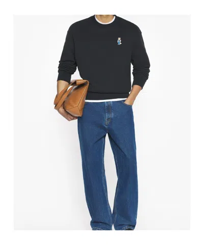 Maison Kitsuné Maison Kitsune Classic Pullover Sweater For Men In Black