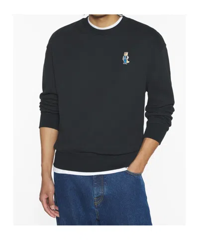 Maison Kitsuné Maison Kitsune Classic Pullover Sweater For Men In Black