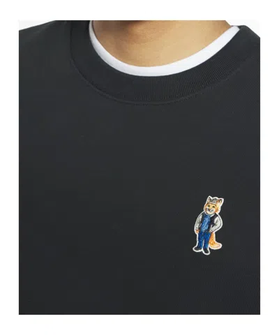 Maison Kitsuné Maison Kitsune Classic Pullover Sweater For Men In Black
