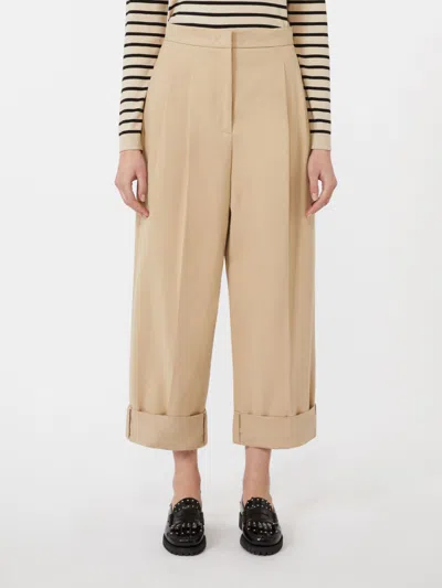 Weekend Max Mara Weekend Maxmara  Bronzo Trouser Beige In Brown