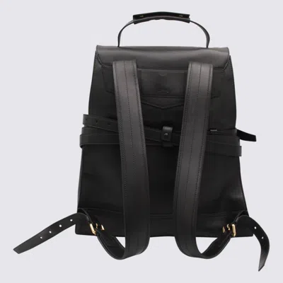 Moschino Flap Backpack With Adjustable Straps And Top Handle In Black