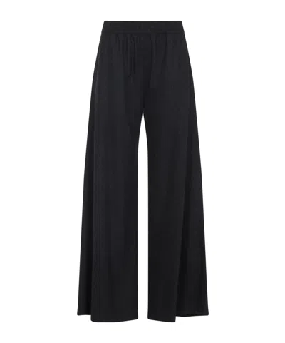 Fabiana Filippi Wide-leg Trousers With Tailored Fit In Black