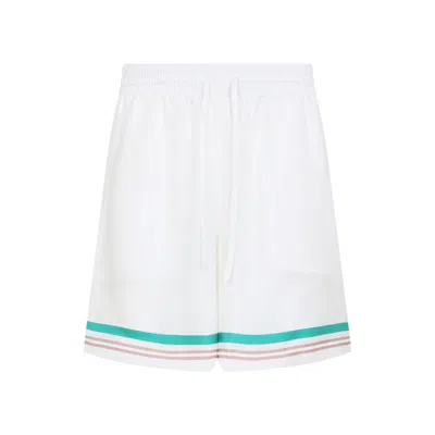 Casablanca Shorts In Seta Bianca In White