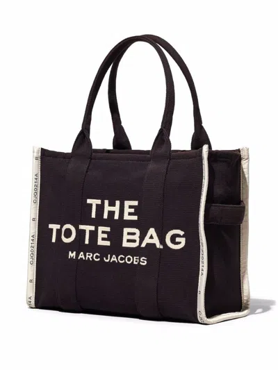 Marc Jacobs Sac The Jacquard Large Tote Bag In Black