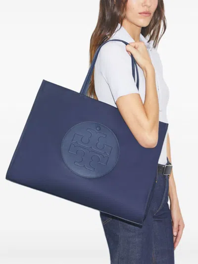 Tory Burch Ella Small Tote In Blue
