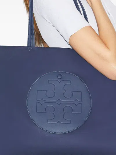 Tory Burch Ella Small Tote In Blue