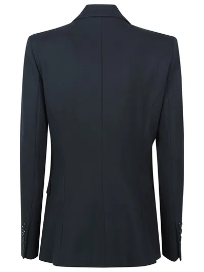 Pinko Kamut Black Single-breasted Jacket With Peak Revers In Viscose Blend Stretch Woman In Black