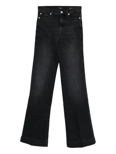 7 For All Mankind Tailorless Dojo Jeans With Front And Back Pockets In Gray