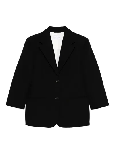 Givenchy Women Single-breasted Wool Blazer In Black