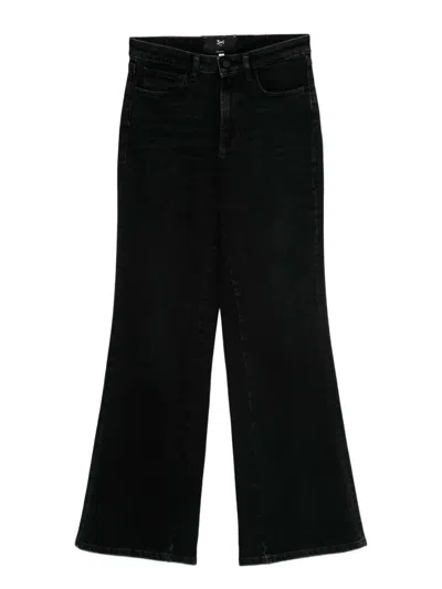 3x1 Five-pocket Flared Jeans In Black