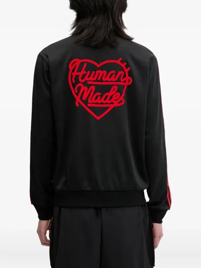 Human Made Heart-logo Track Top In Black