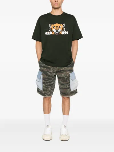Kenzo Tiger Graphic T-shirt In Green