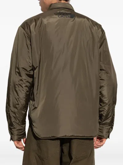 Dsquared2 Buttoned Flap-pocket Jacket In Brown