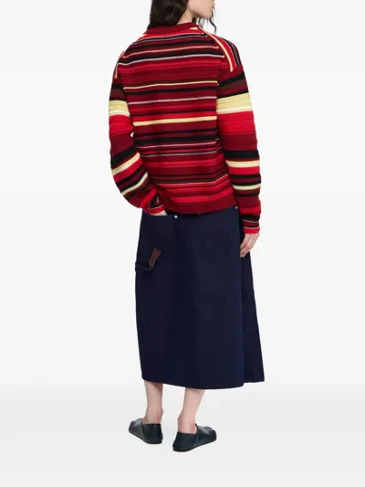 Jw Anderson J. W. Anderson 'multi Stripe' Sweater In Red