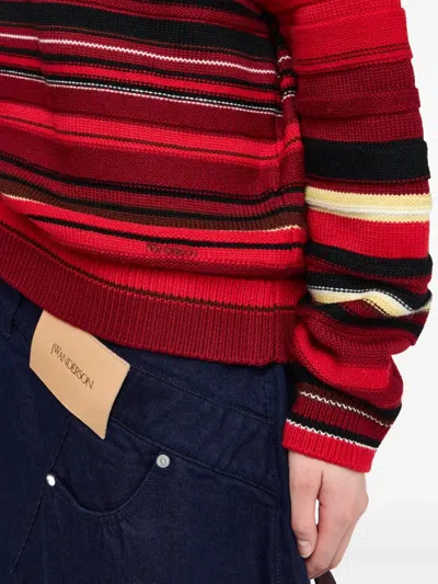 Jw Anderson J. W. Anderson 'multi Stripe' Sweater In Red