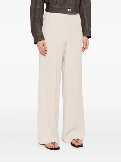 P.a.r.o.s.h Wide-leg Trousers In Neutral
