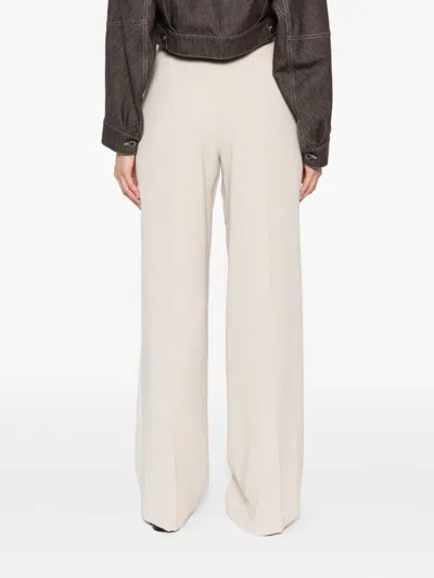 P.a.r.o.s.h Wide-leg Trousers In Neutral