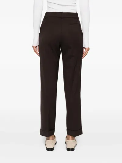 P.a.r.o.s.h Cuffed Trousers In Brown