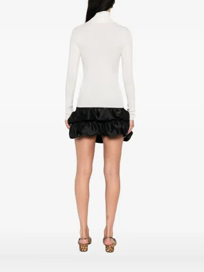 P.a.r.o.s.h Cut-out Wool Sweater In White