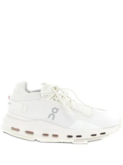 On Cloudnova 2 Lace-up Sneakers In White