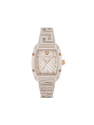 Versace Dominus Ecoceramic Watch In Metallic