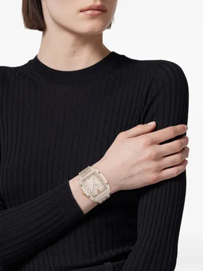 Versace Dominus Ecoceramic Watch In Metallic