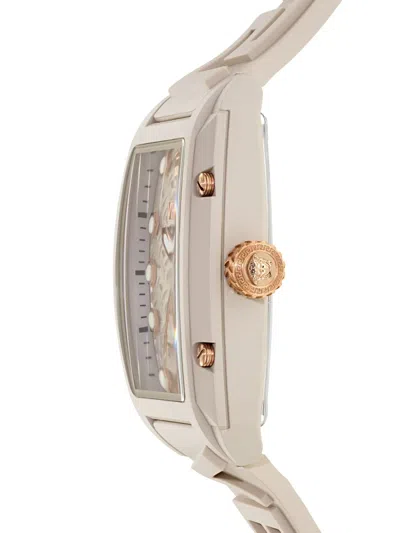 Versace Dominus Ecoceramic Watch In Metallic