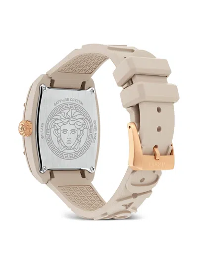 Versace Dominus Ecoceramic Watch In Metallic
