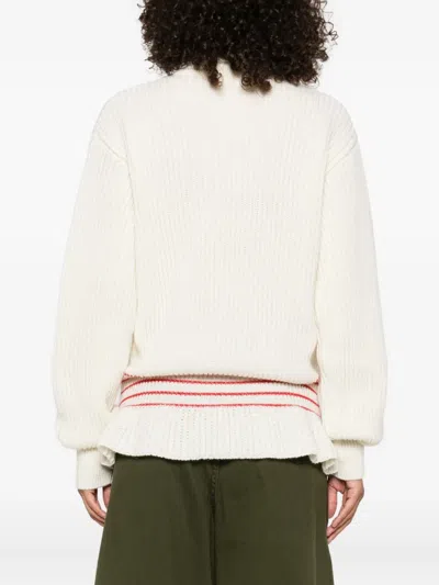 Chloé Oversized Wool And Mohair Knit Turtleneck Jumper In Neutral
