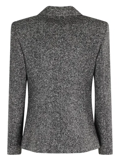 Seventy Tailored Gray Jacket With Notched Lapel In Gray