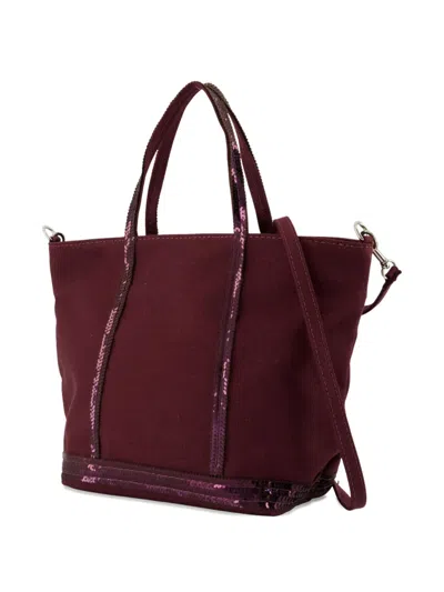 Vanessa Bruno Medium Sequin-trimmed Tote Bag In Purple