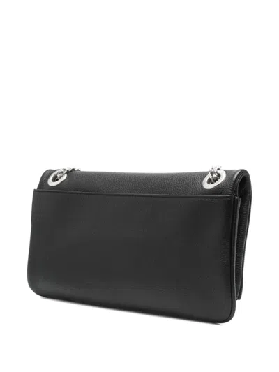 Zadig & Voltaire Rock Ii Grained Leather Crossbody Bag In Black