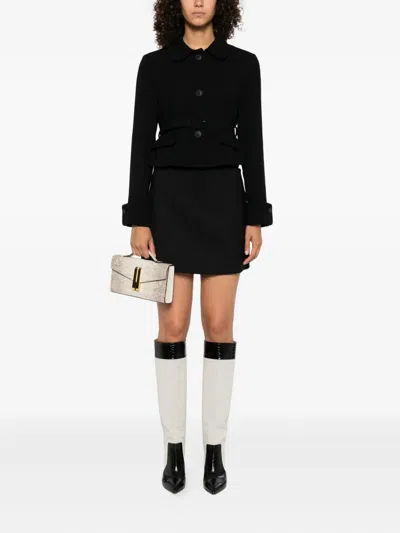 P.a.r.o.s.h A-line Mini Skirt In Black