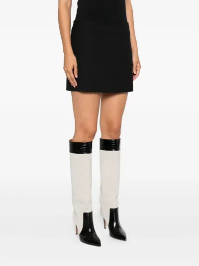 P.a.r.o.s.h A-line Mini Skirt In Black