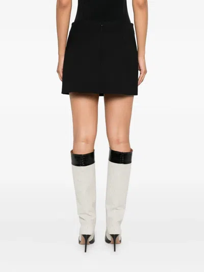 P.a.r.o.s.h A-line Mini Skirt In Black