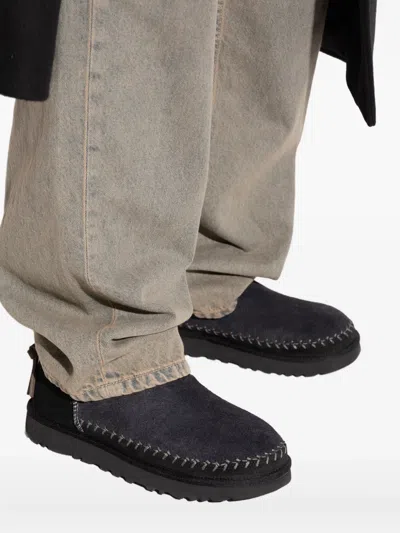 Ugg Classic Ultra Mini Biarritz Ankle Boots In Black