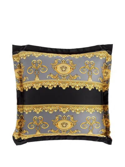 Versace I ♡ Baroque-pattern Double-face Cushion In Multi
