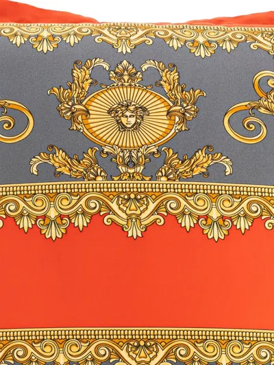 Versace I ♡ Baroque-pattern Double-face Cushion In Multi
