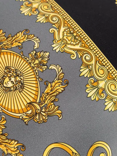 Versace I ♡ Baroque-pattern Double-face Cushion In Multi
