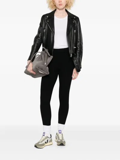 P.a.r.o.s.h Wool Leggings In Black