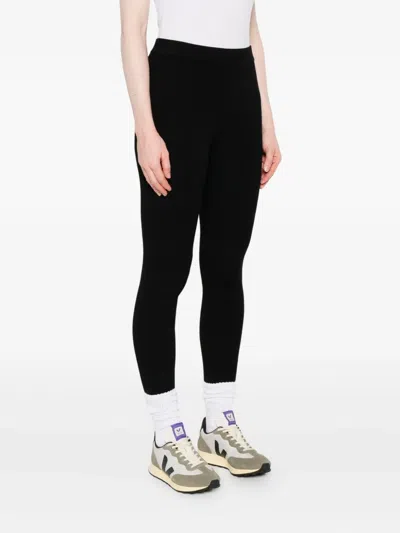P.a.r.o.s.h Wool Leggings In Black