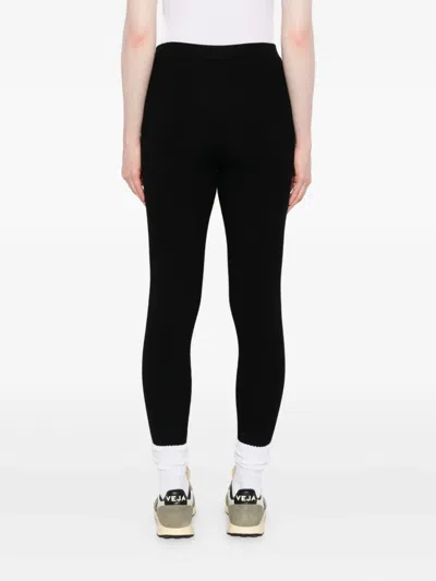P.a.r.o.s.h Wool Leggings In Black