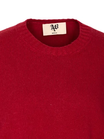 Aniye By Red Viven Round Neck Sweater In Red