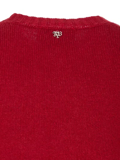 Aniye By Red Viven Round Neck Sweater In Red