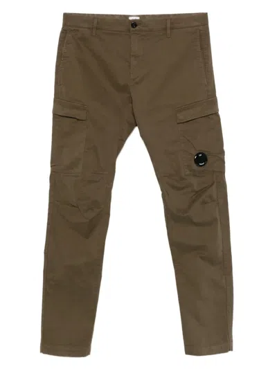 C.p. Company C.p.company Stretch Sateen Ergonomic Cargo Pants In Brown