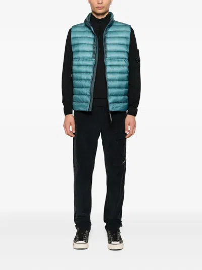 C.p. Company Black Linen And Cotton Blend Utility Trousers In Black